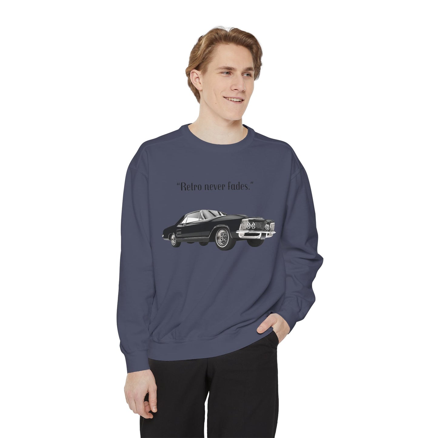 Retro 'Never Fades' Vintage Classic Car Sweatshirt