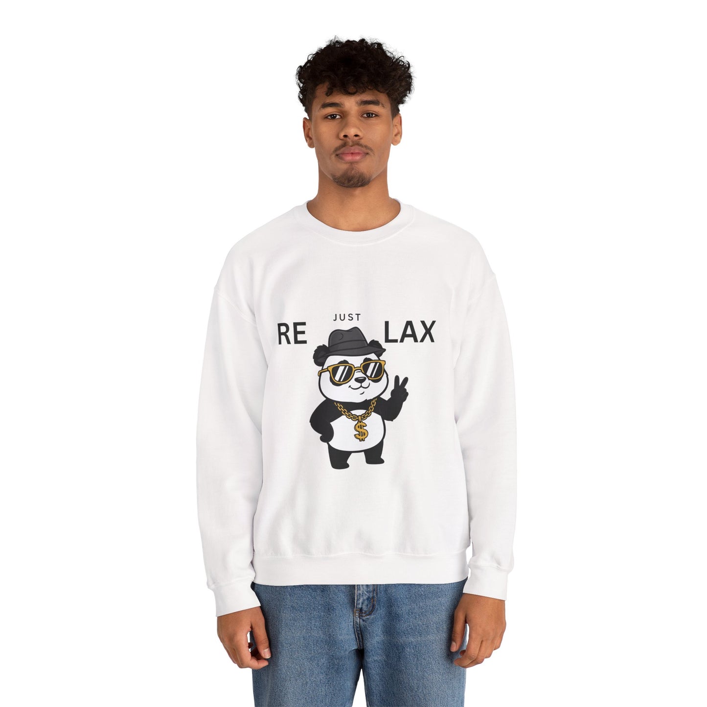 Sudadera de cuello redondo Just Relax Panda