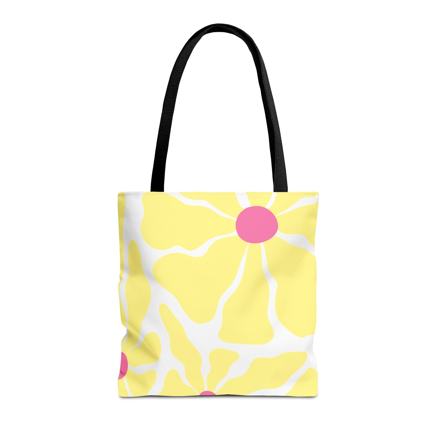 Floral Sunshine Yellow Daisy Tote Bag — All-Over Print