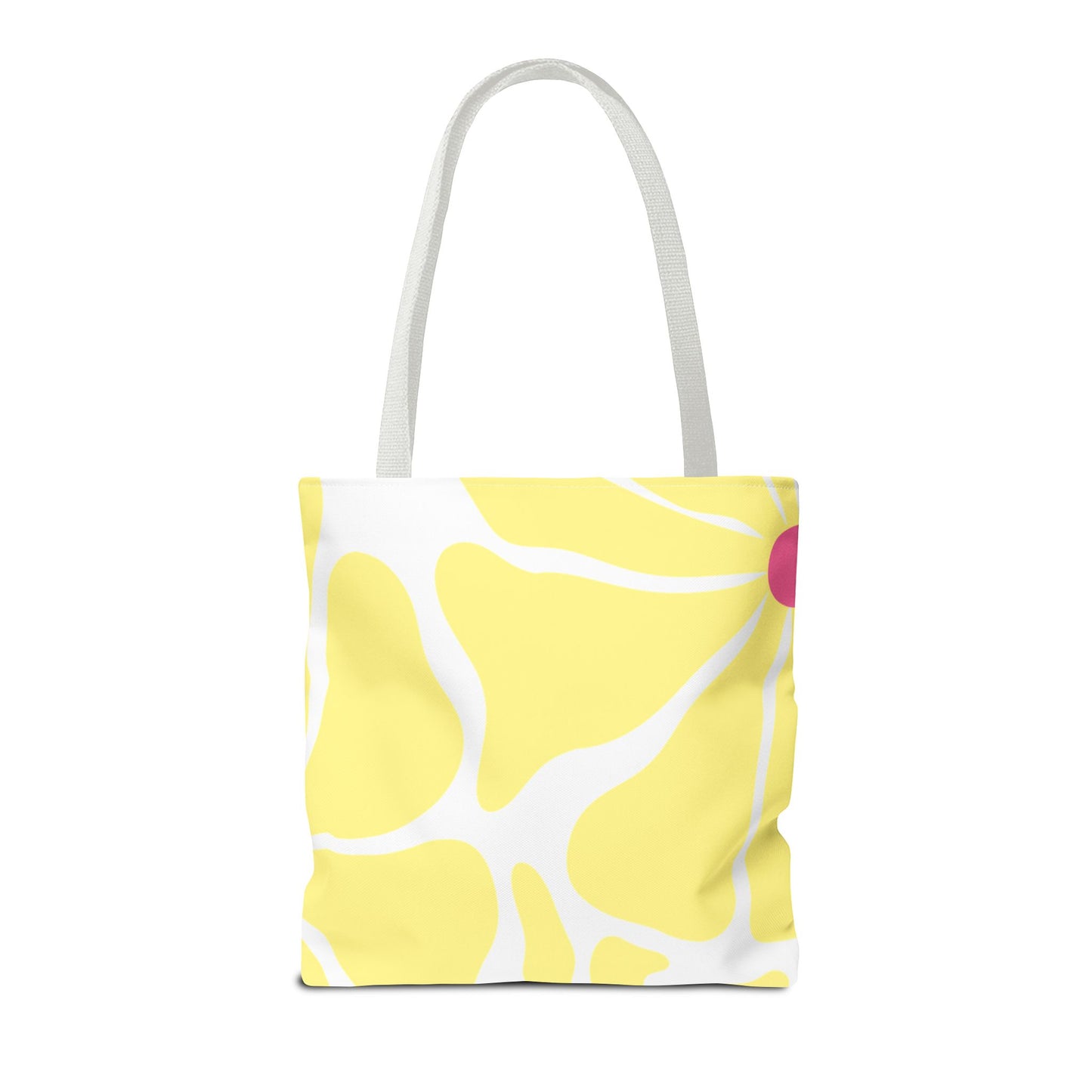 Floral Sunshine Yellow Daisy Tote Bag — All-Over Print