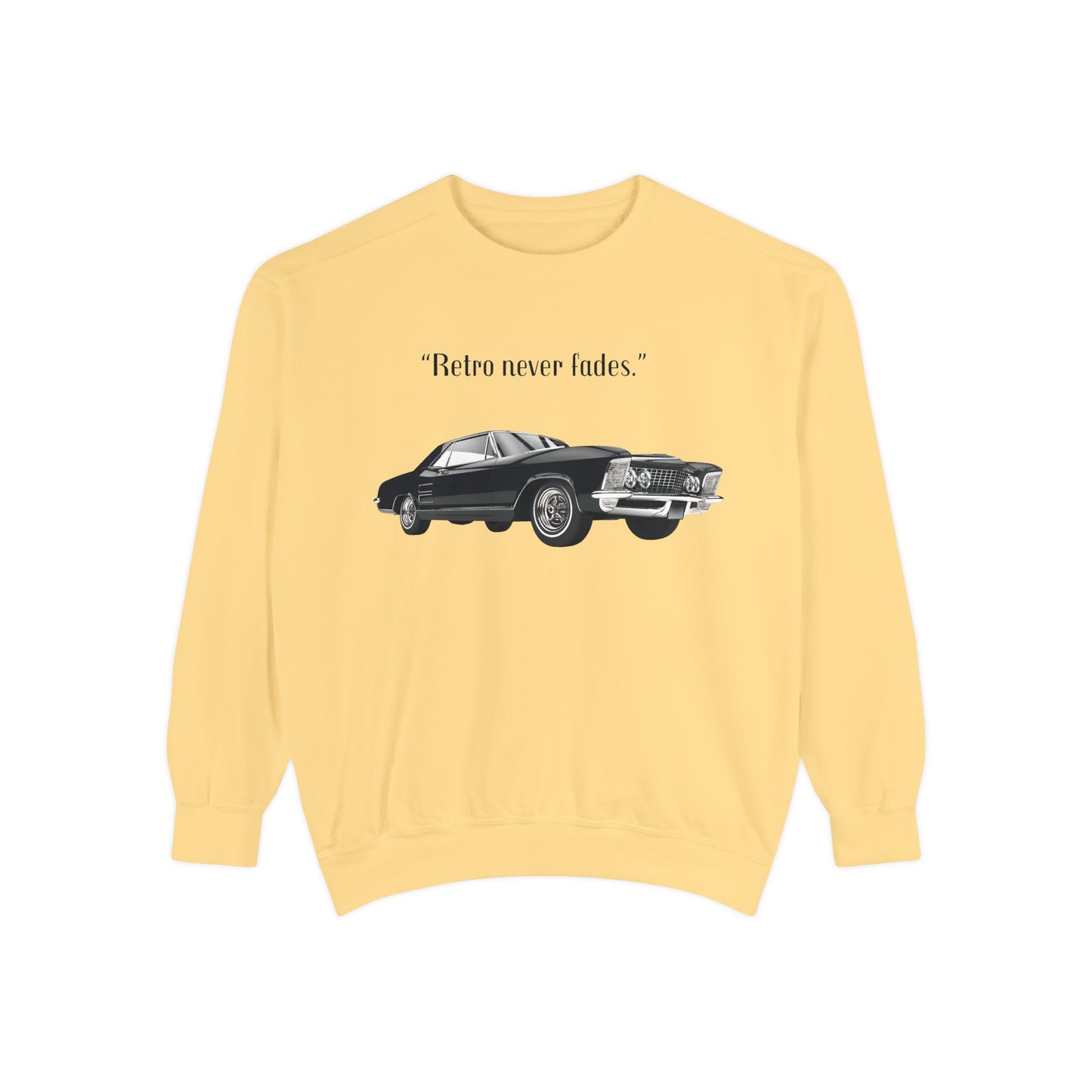 Retro 'Never Fades' Vintage Classic Car Sweatshirt
