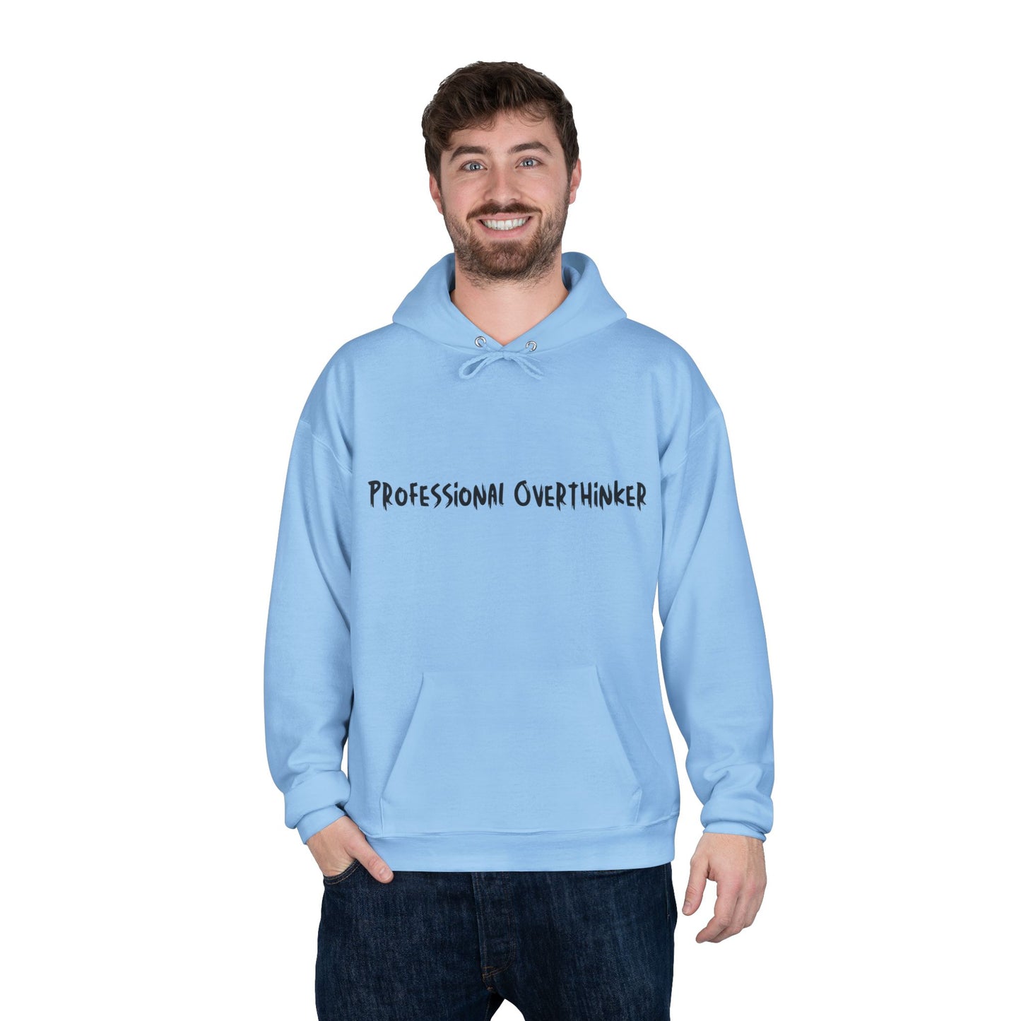 Professional Overthinker Hoodie — Funny Casual Pullover for Thinkers