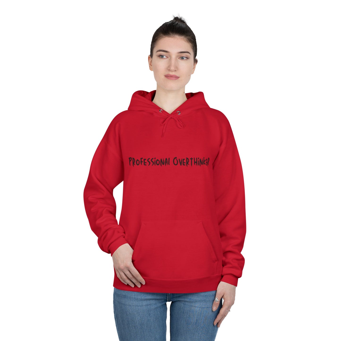 Professional Overthinker Hoodie — Funny Casual Pullover for Thinkers