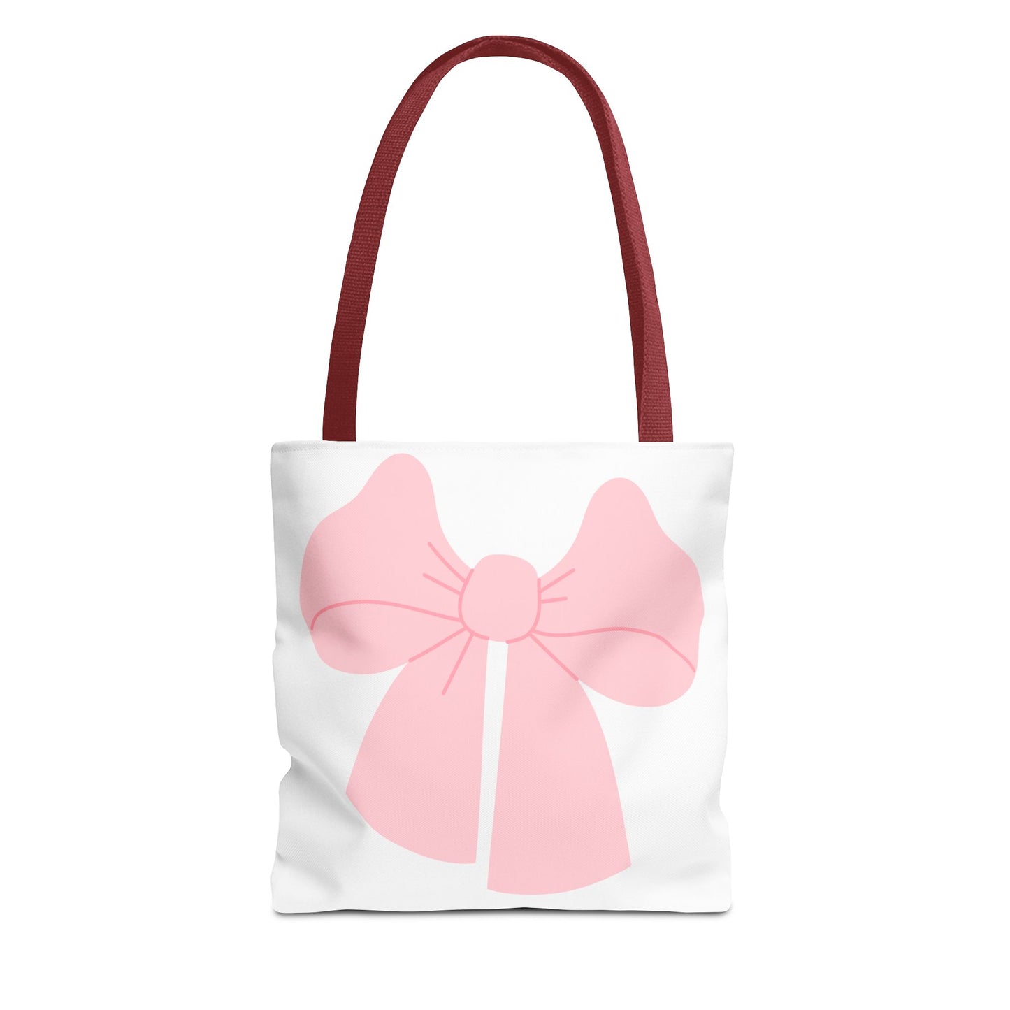 Bolsa de mano con lazo rosa: un bonito bolso de compras con un bonito diseño en tonos pastel.