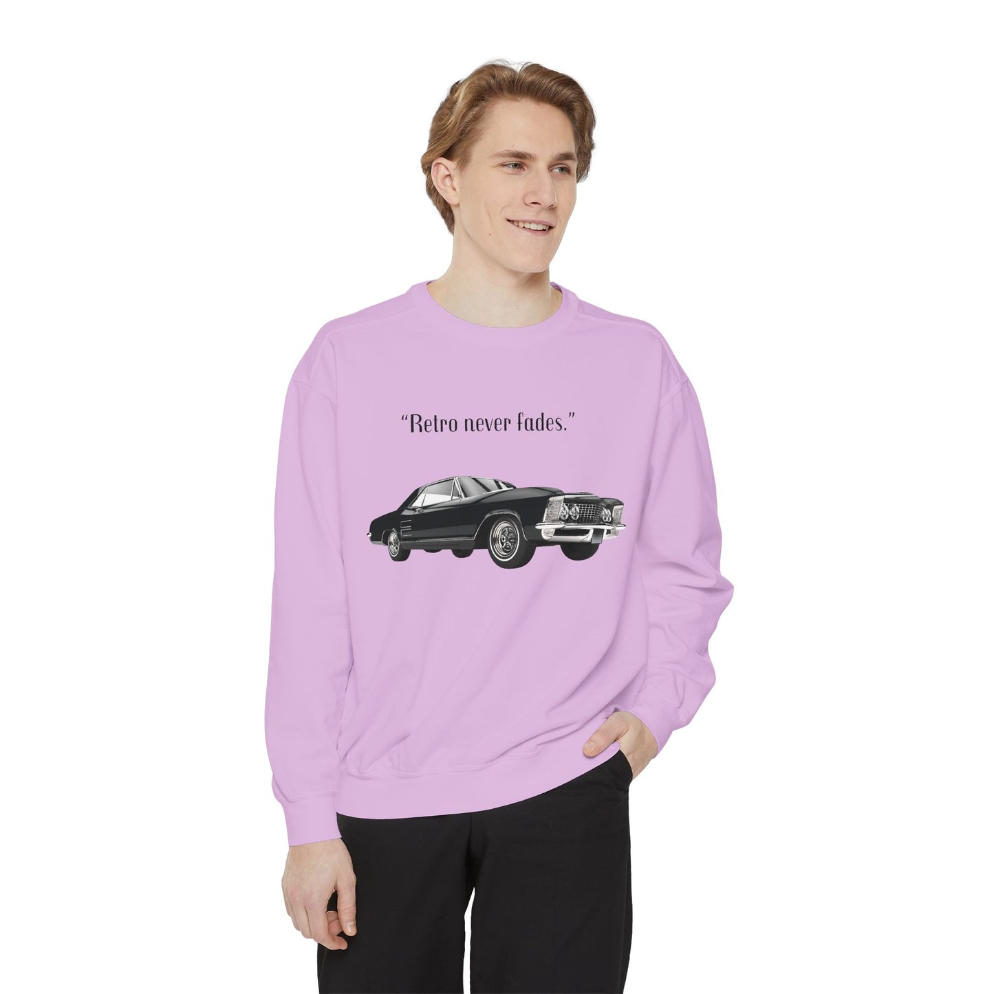 Retro 'Never Fades' Vintage Classic Car Sweatshirt