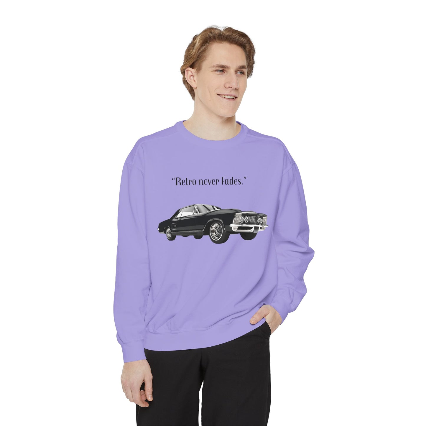 Retro 'Never Fades' Vintage Classic Car Sweatshirt