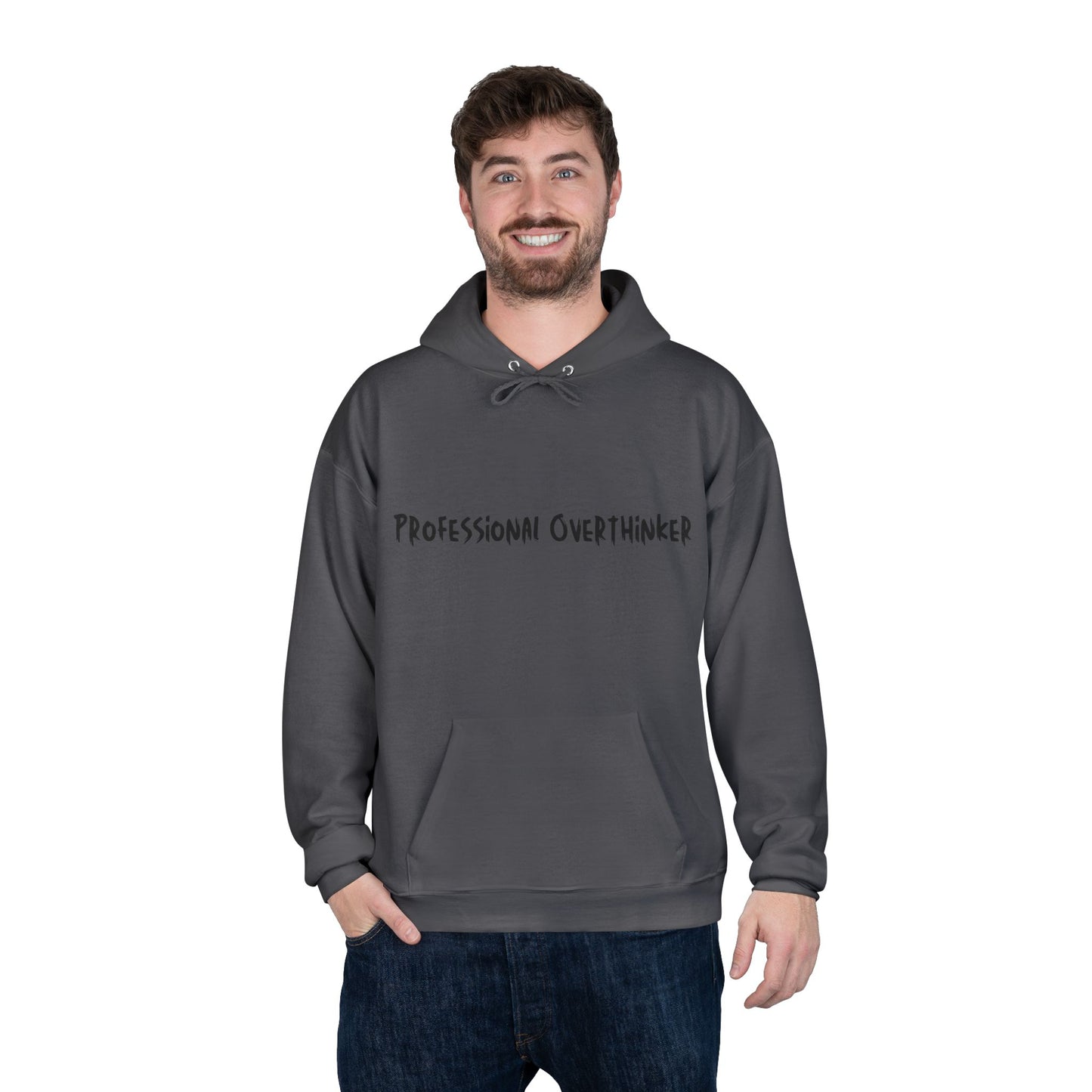 Professional Overthinker Hoodie — Funny Casual Pullover for Thinkers