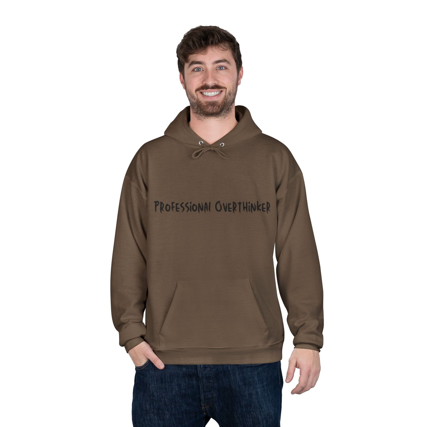 Professional Overthinker Hoodie — Funny Casual Pullover for Thinkers