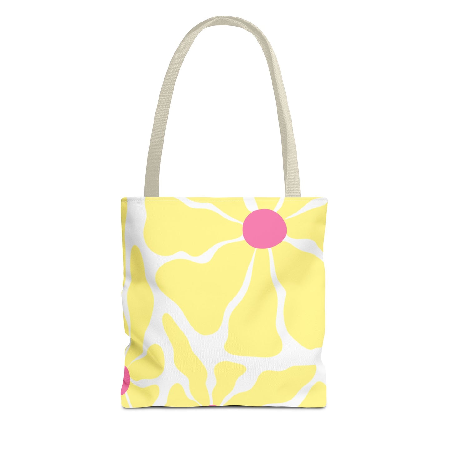 Floral Sunshine Yellow Daisy Tote Bag — All-Over Print