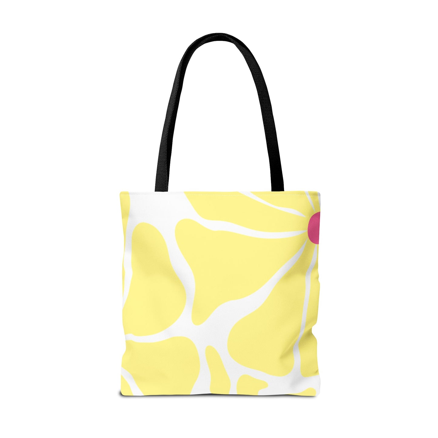 Floral Sunshine Yellow Daisy Tote Bag — All-Over Print