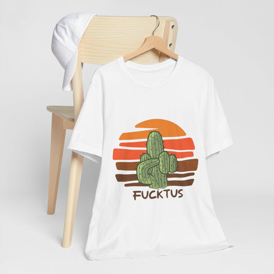 Fucktus Cactus Retro Sunset Tee
