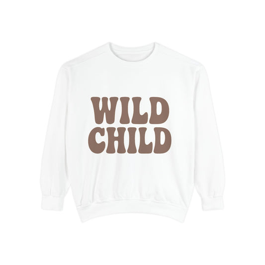 Sudadera con gráfico retro marrón de Wild Child