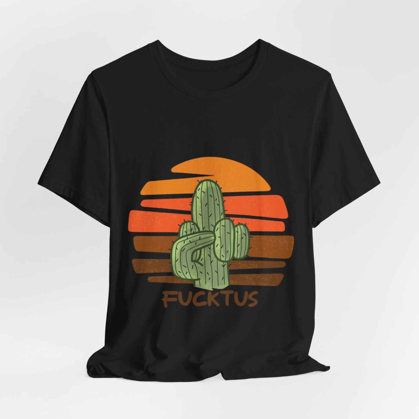 Fucktus Cactus Retro Sunset Tee