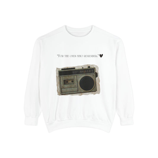 Vintage Boombox Sweatshirt — "You're the Good Kind of Dangerous" Retro Music Crewneck