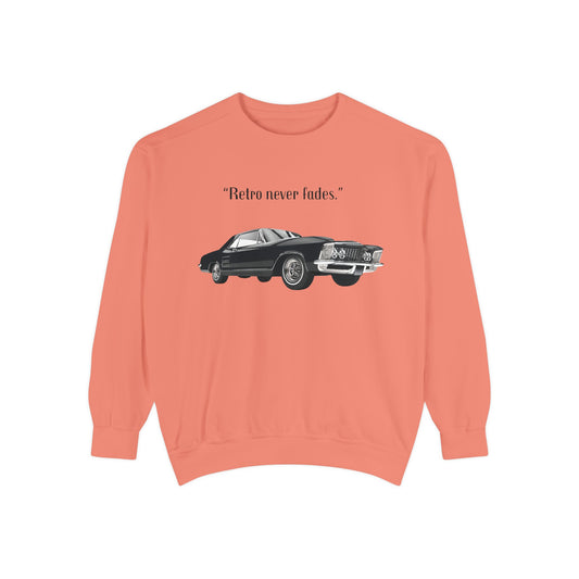 Retro 'Never Fades' Vintage Classic Car Sweatshirt