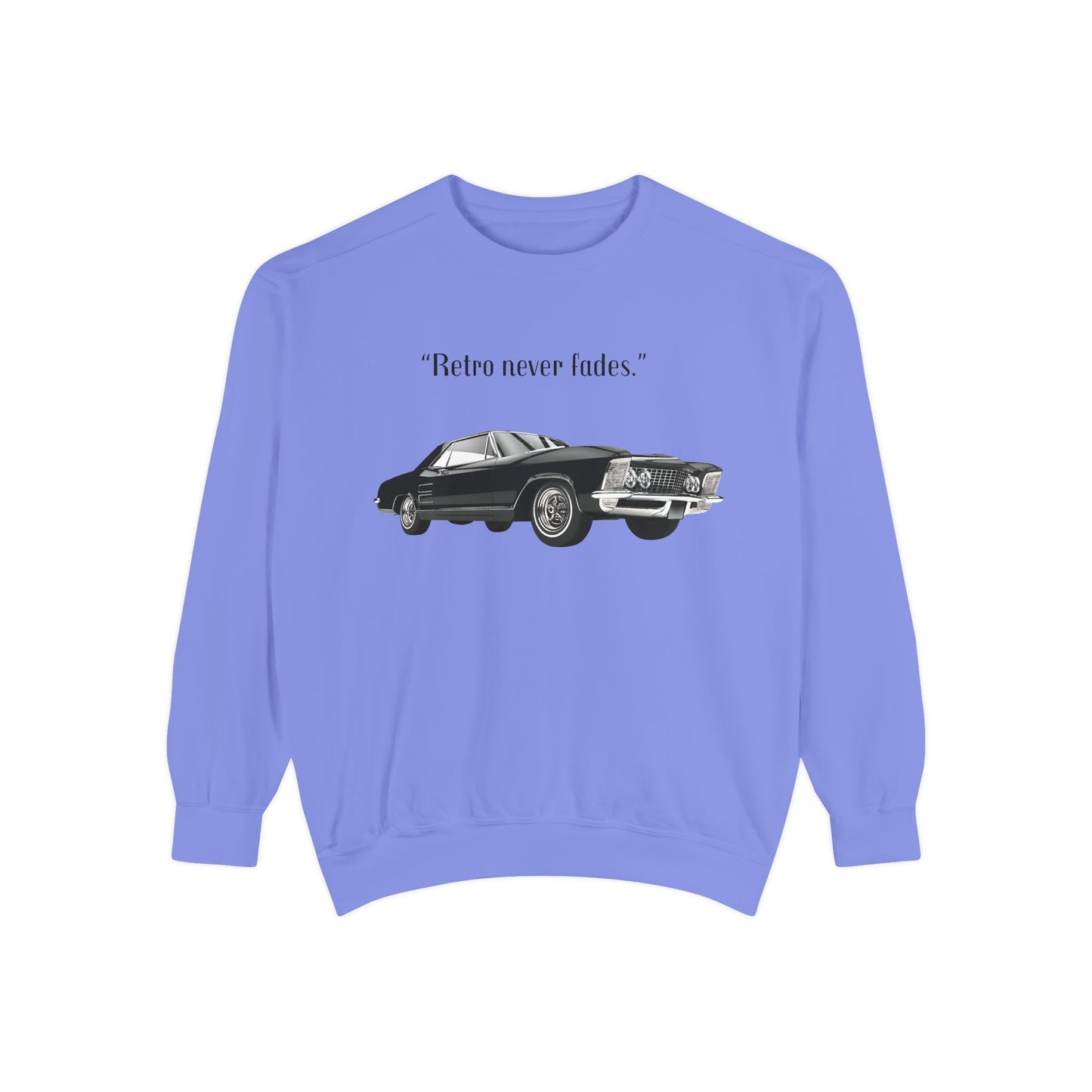 Retro 'Never Fades' Vintage Classic Car Sweatshirt