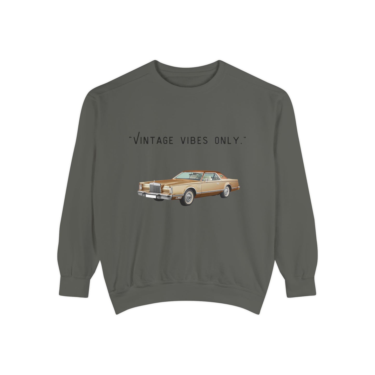Vintage Vibes Only Retro Classic Car Sweatshirt