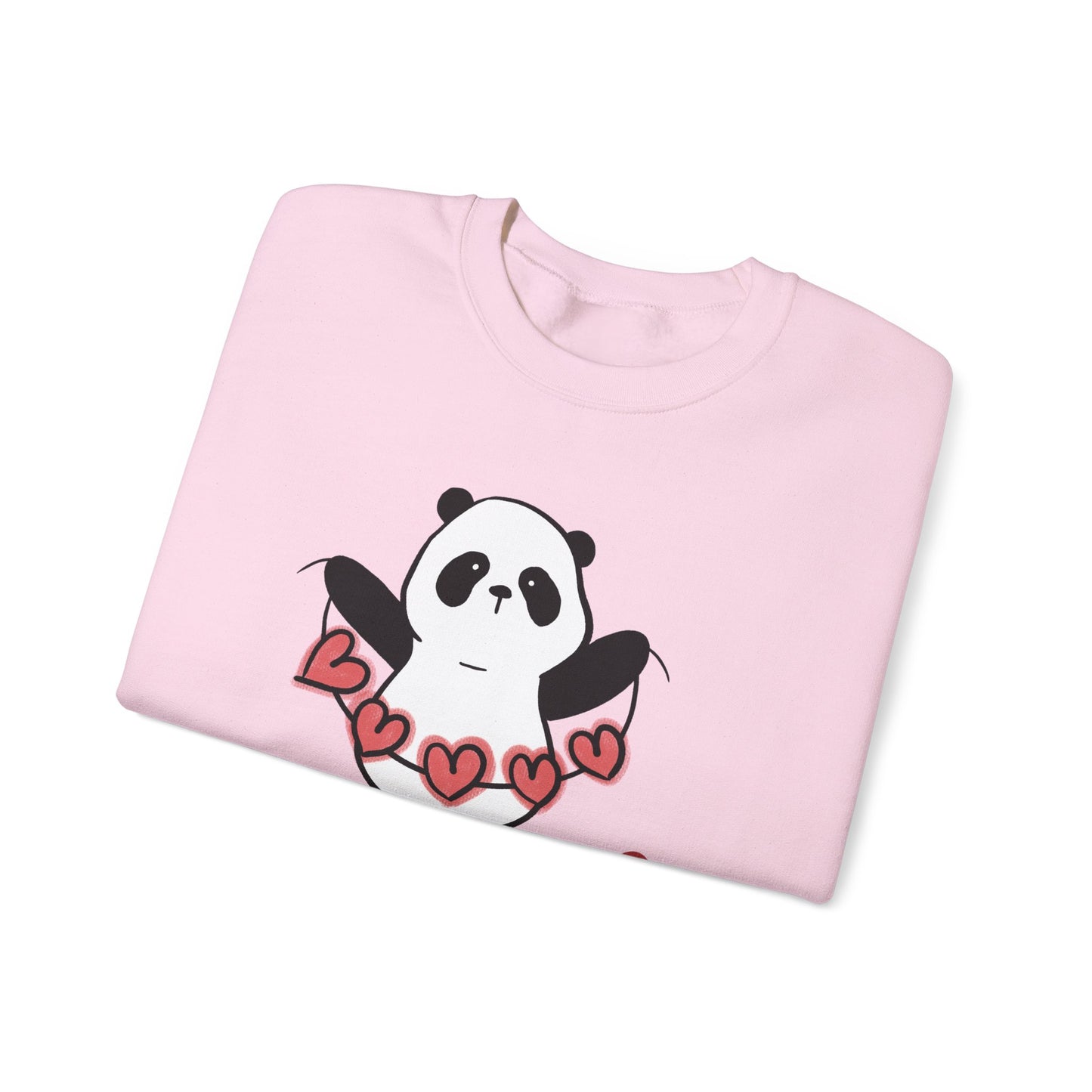 Sudadera de cuello redondo "Held With Care Panda": un regalo acogedor de Año Nuevo