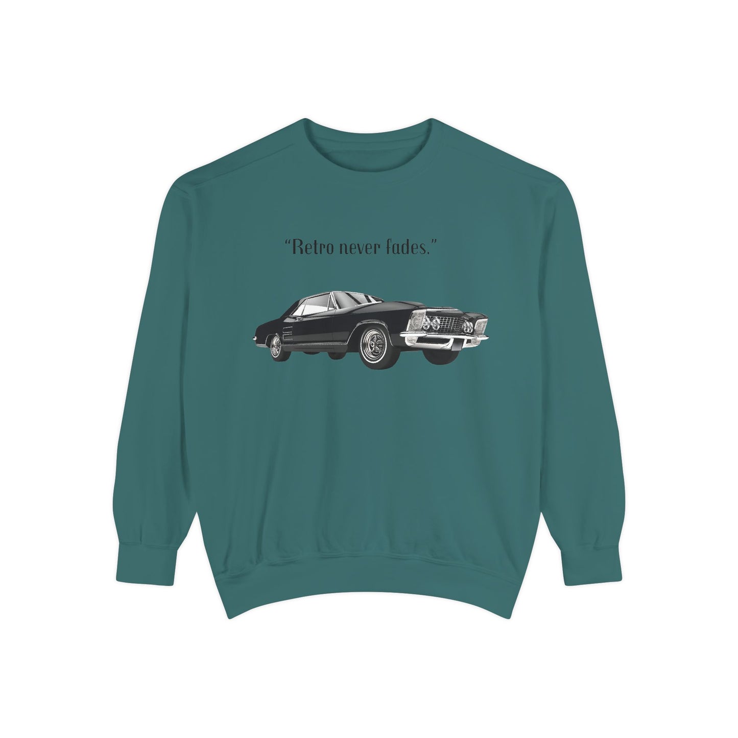 Retro 'Never Fades' Vintage Classic Car Sweatshirt