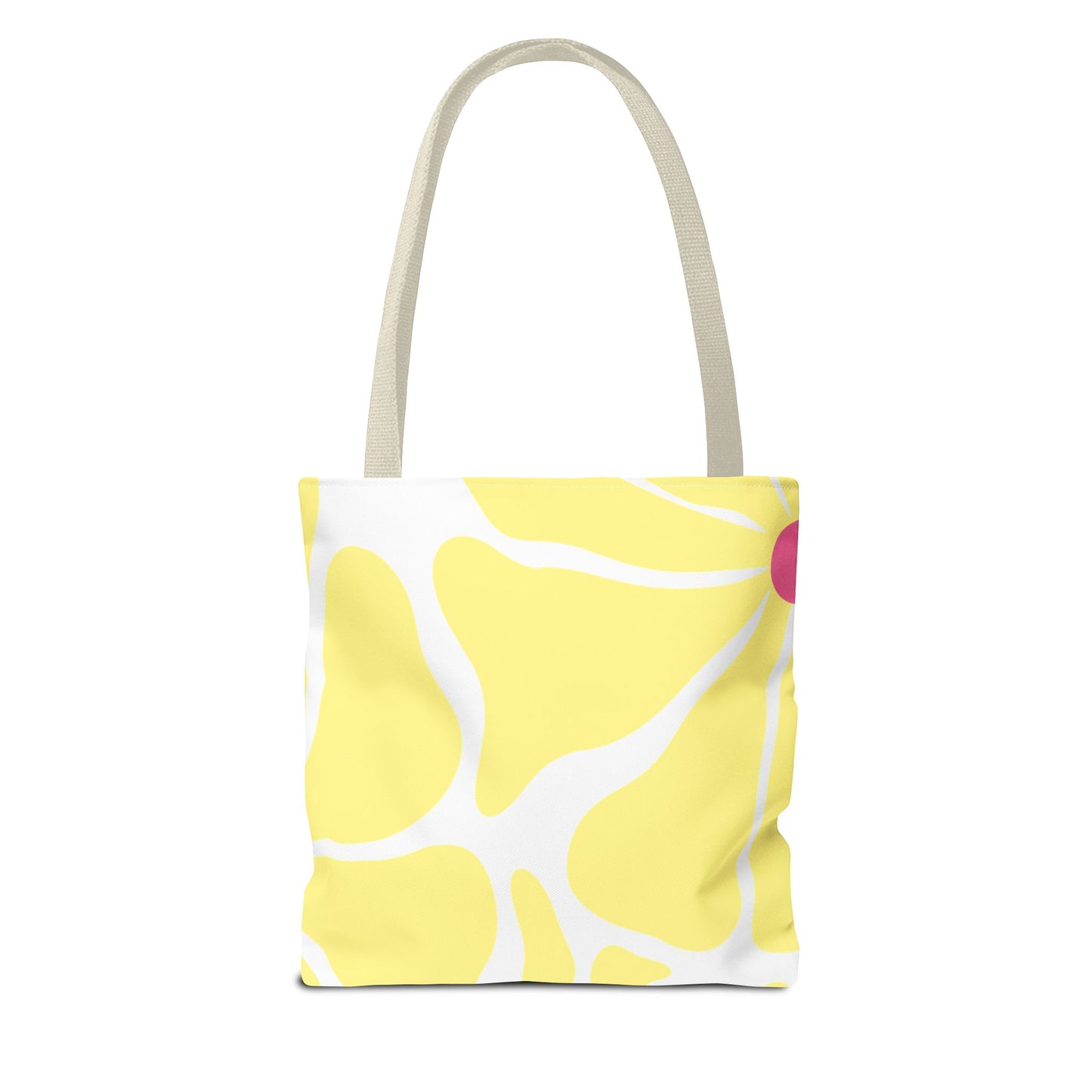 Floral Sunshine Yellow Daisy Tote Bag — All-Over Print