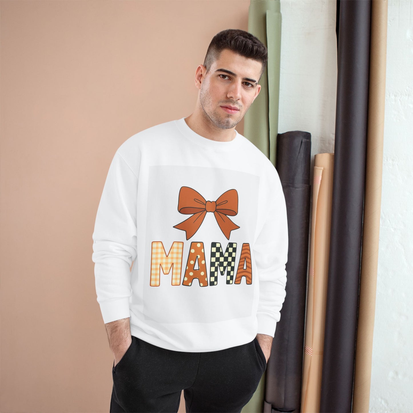 Sudadera con lazo de otoño para mamá — Suéter acogedor de otoño para mamá